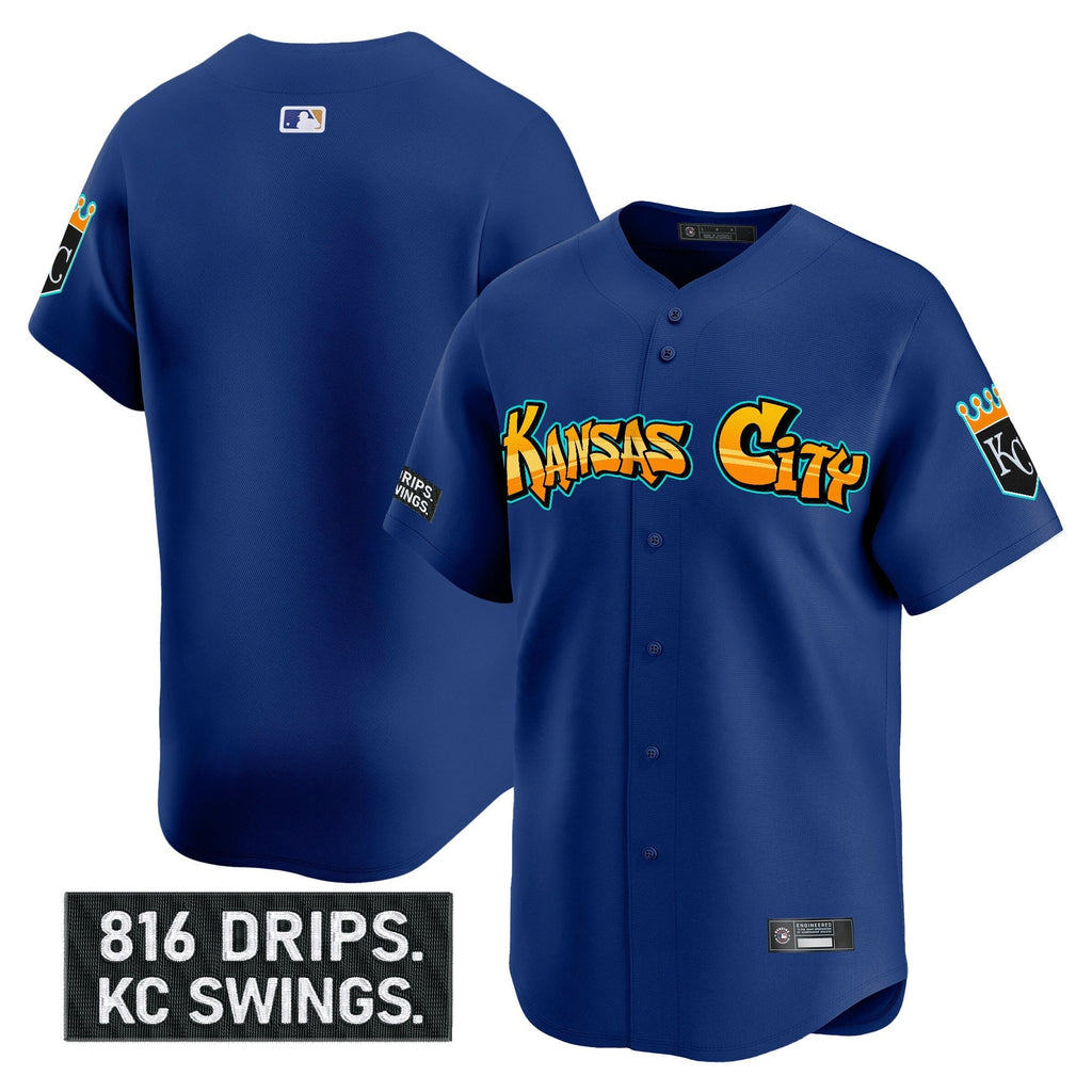KC 'Graffiti Crown Drop Edition' Vapor Premier Limited Jersey - Stitched