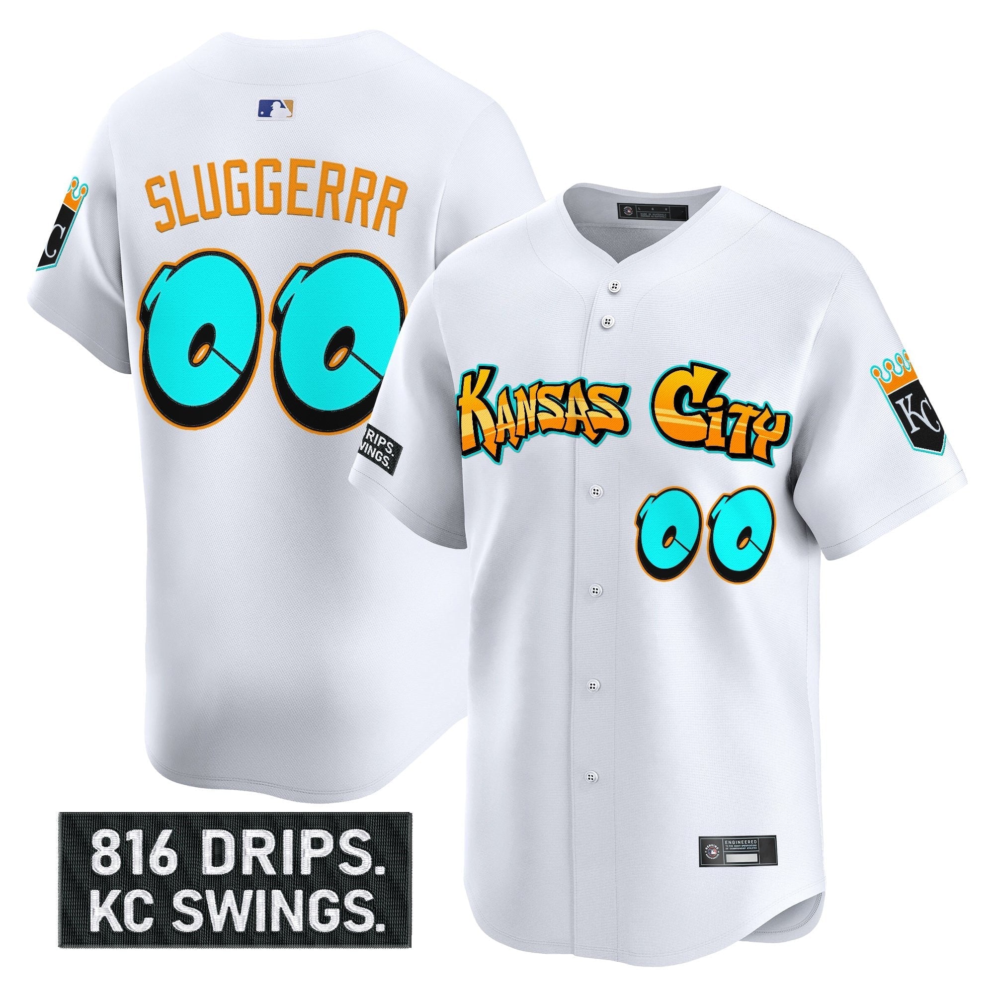 KC 'Graffiti Crown Drop Edition' Vapor Premier Limited Jersey - Stitched