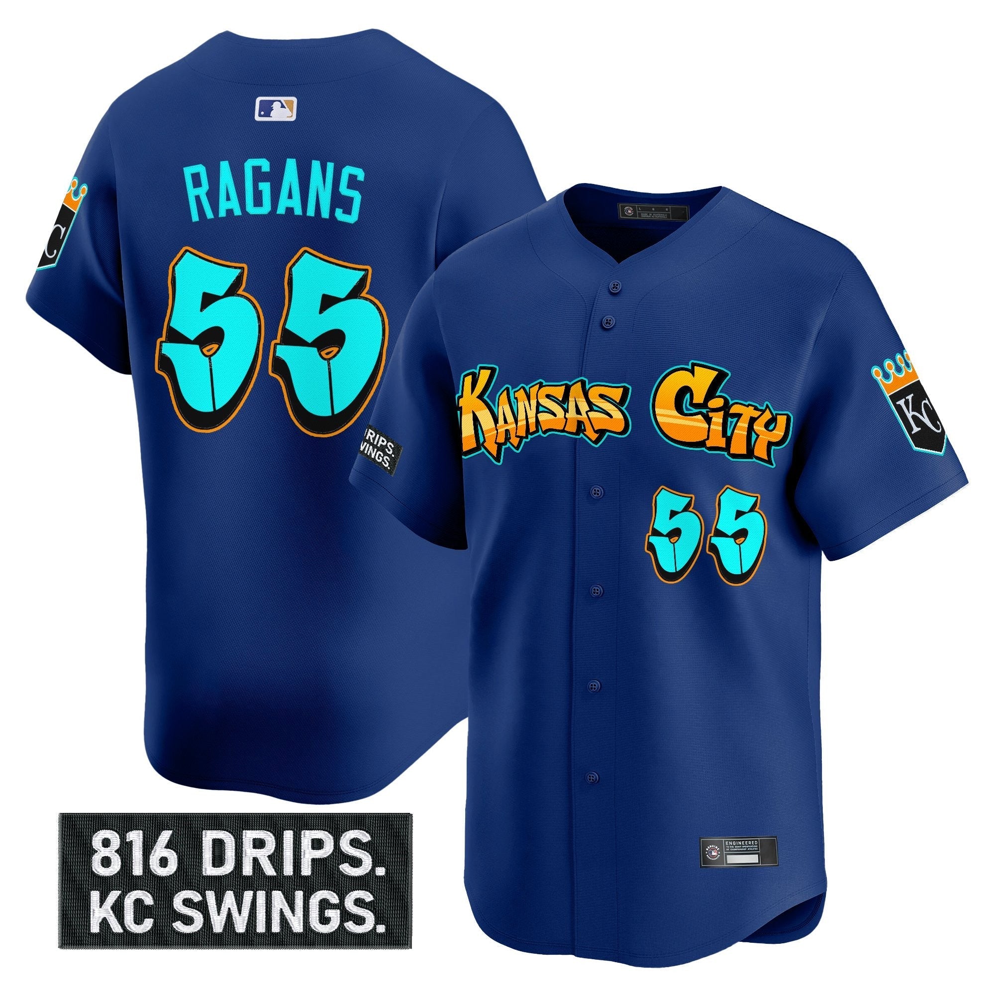 KC 'Graffiti Crown Drop Edition' Vapor Premier Limited Jersey - Stitched