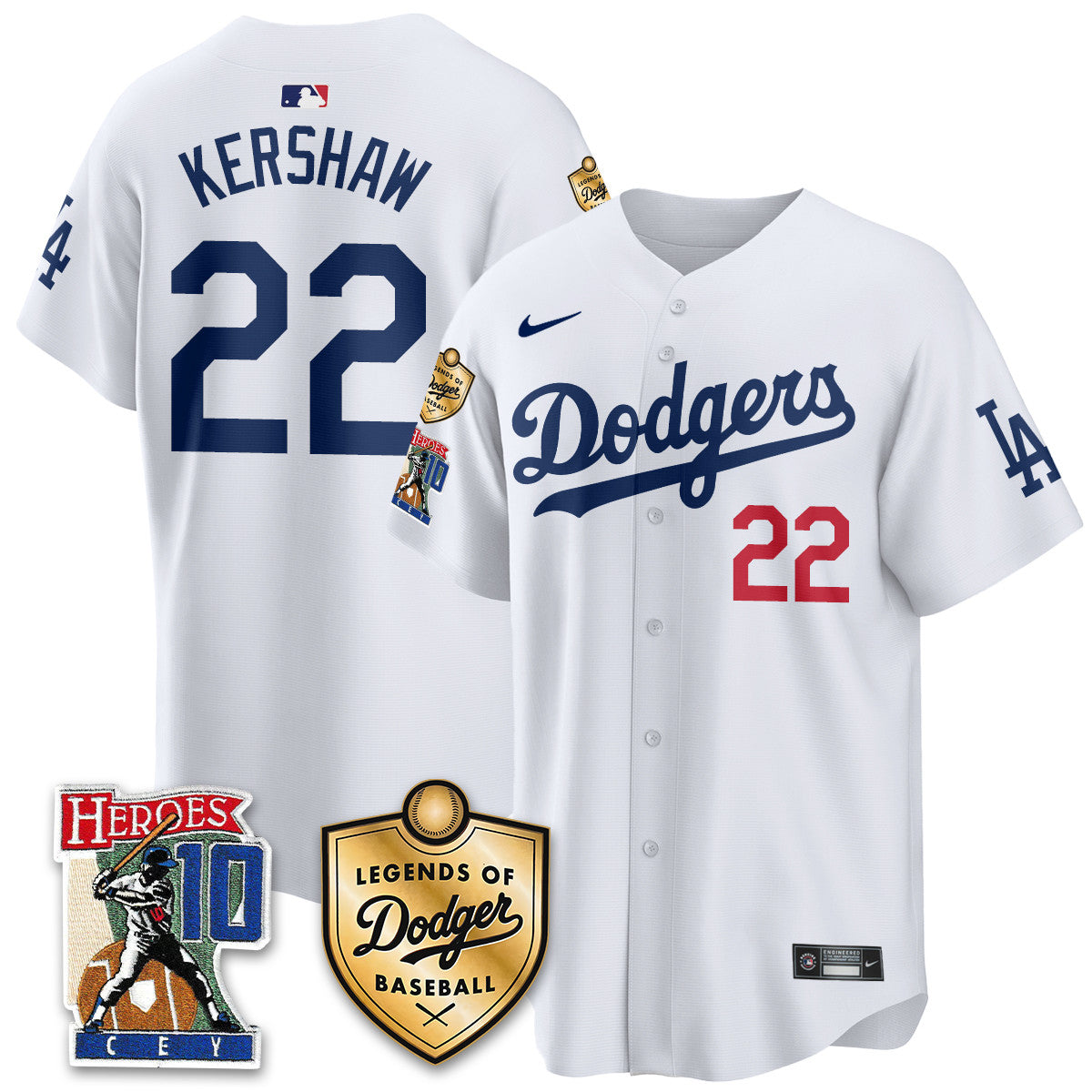 Dodgers Ron Cey "Legends Of Dodgers Baseball" Jersey - Stitched
