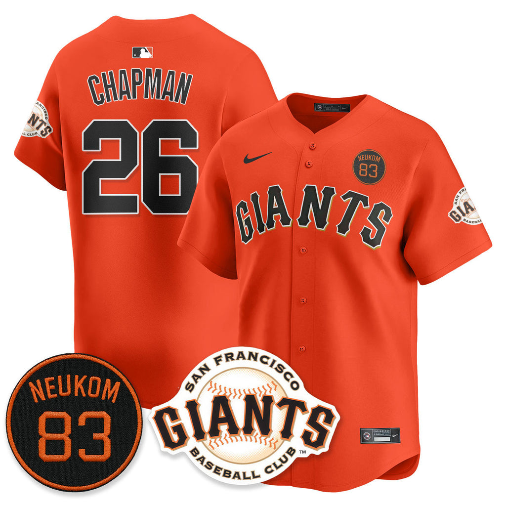 Men's San Francisco Giants Bill Neukom Memorial 2025 Jersey - All Stitched