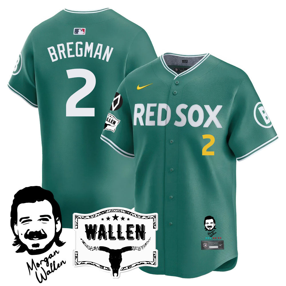 BOS Morgan Wallen 2025 Jersey - Stitched