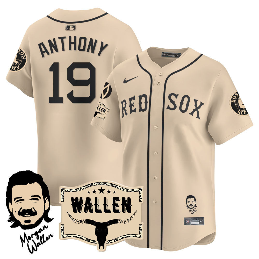 BOS Morgan Wallen 2025 Jersey - Stitched