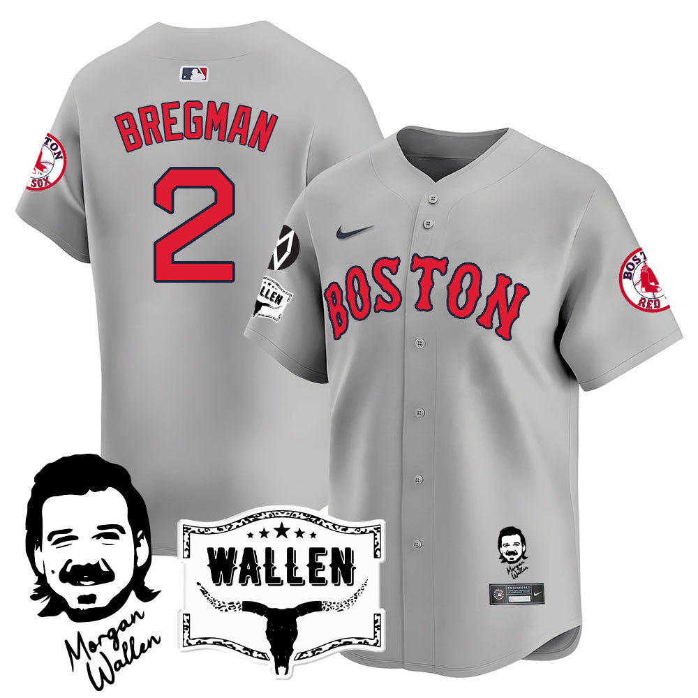 BOS Morgan Wallen 2025 Jersey - Stitched