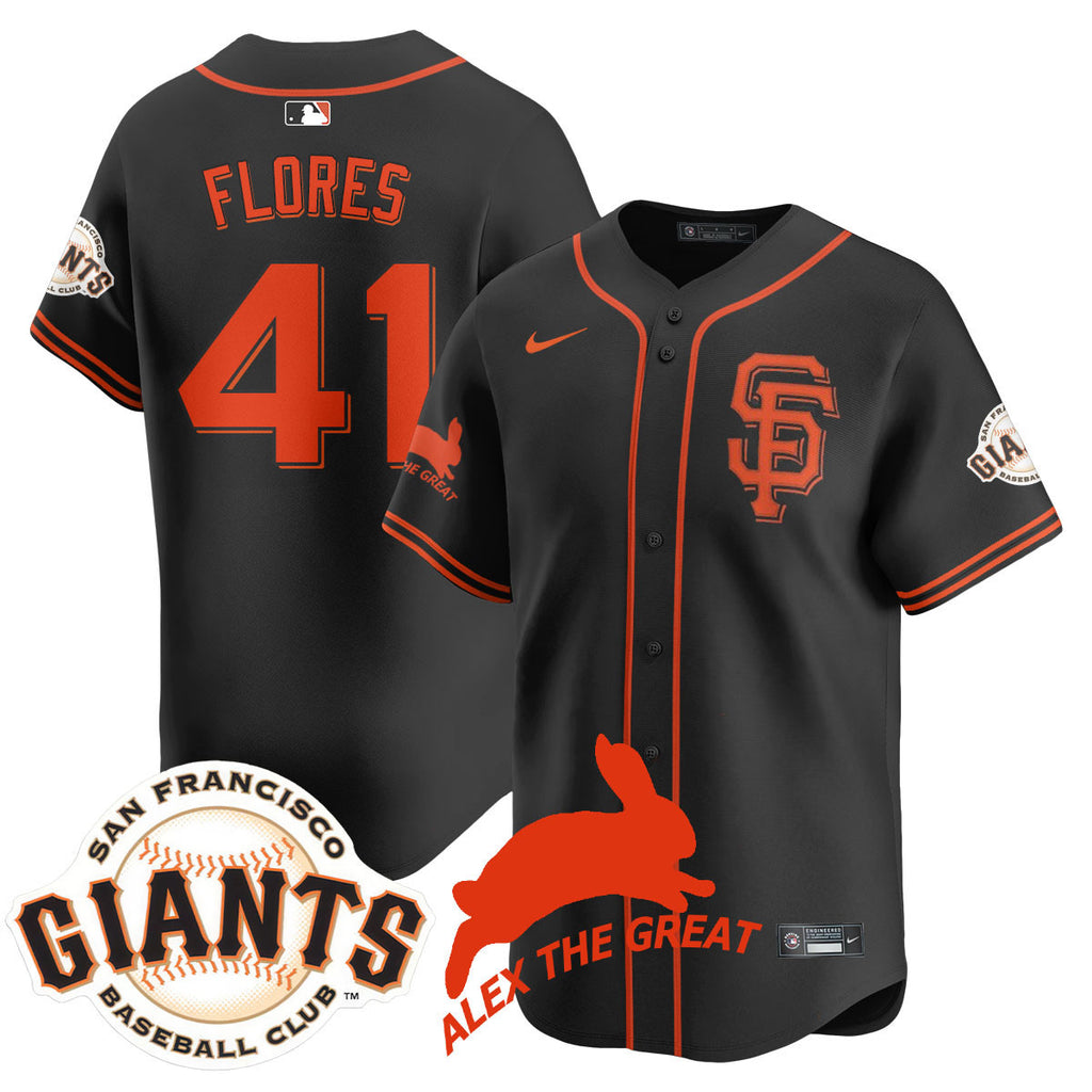 Custom San Francisco Giants "Alex the Great" Rabbit Memories 2025 Jersey - All Stitched