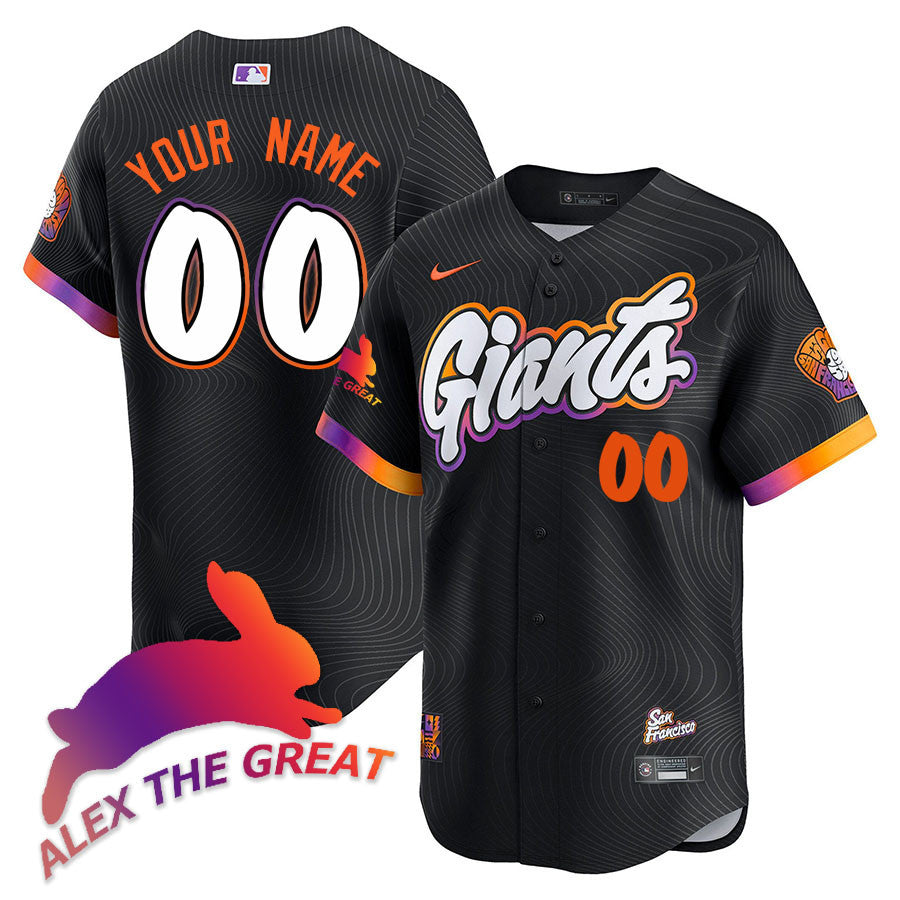 Custom San Francisco Giants "Alex the Great" Rabbit Memories 2025 Jersey - All Stitched