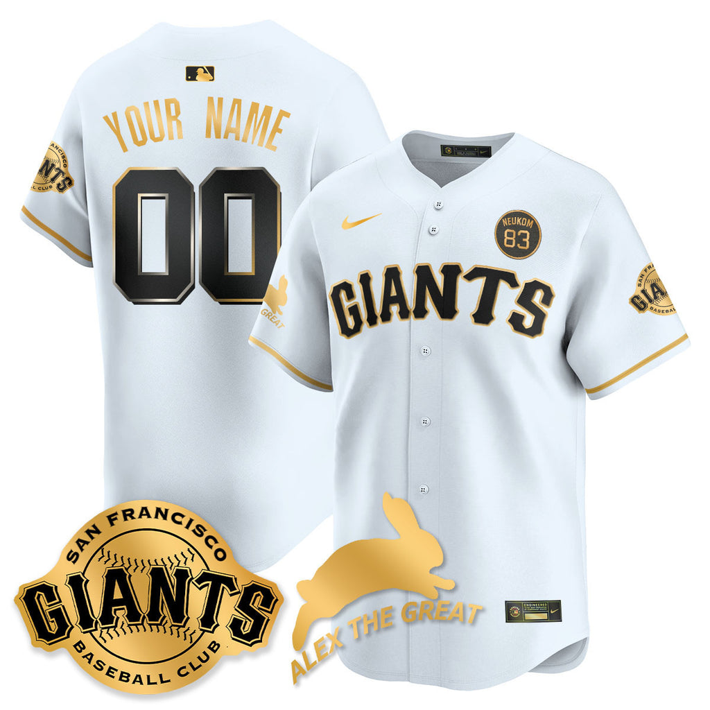 Custom San Francisco Giants "Alex the Great" Rabbit Memories 2025 Jersey - All Stitched