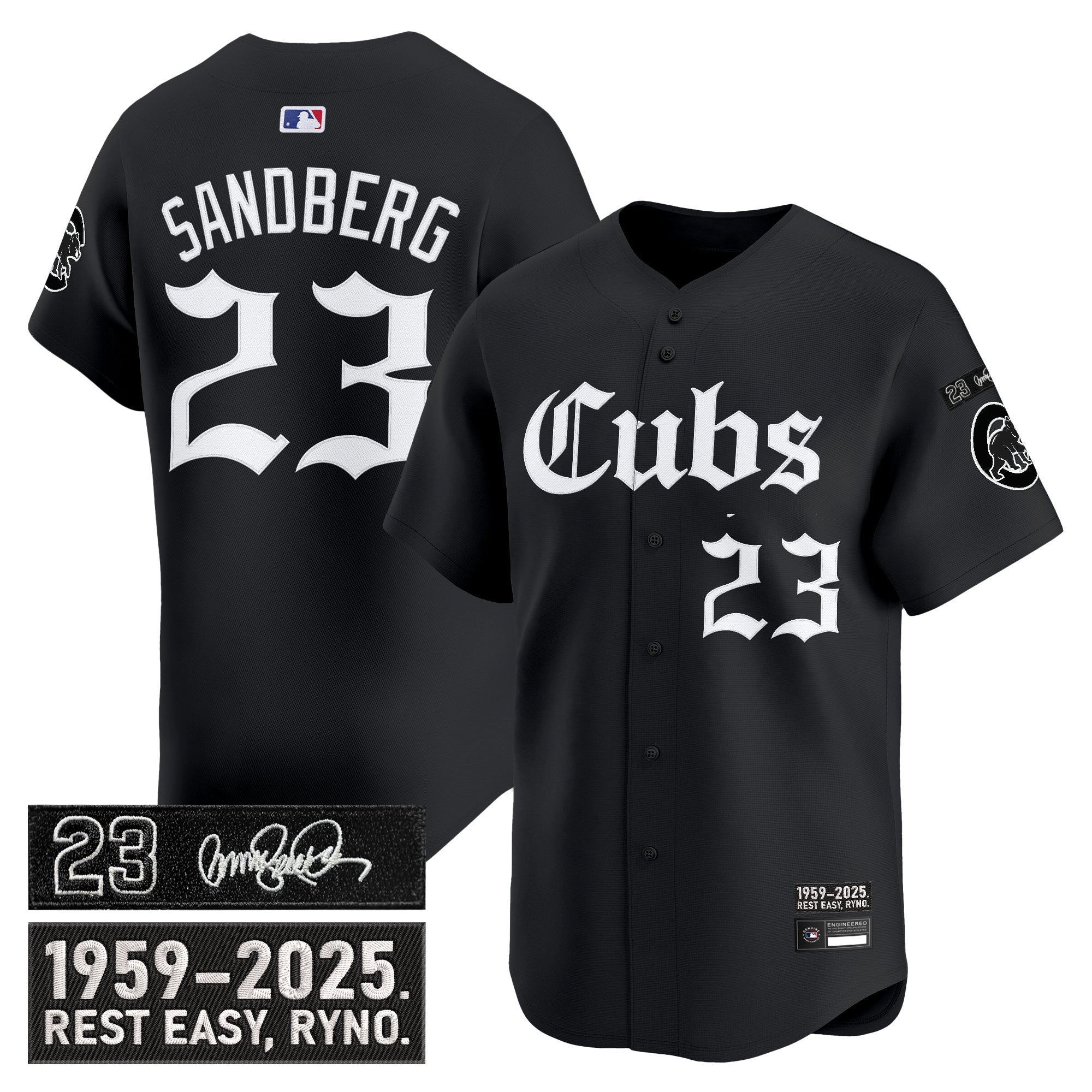 CHC 'Ryne Sandberg Tribute' Vapor Premier Limited Men Jersey - Gothic Edition - All Stitched