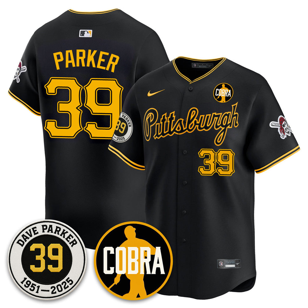 PIT Memories Dave Parker Men Jersey- â€œCOBRAâ€ Patch - All Stitched
