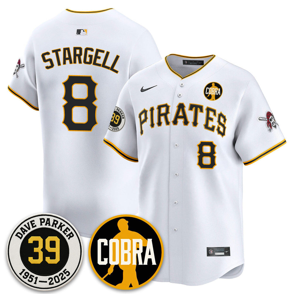 PIT Memories Dave Parker Jersey- â€œCOBRAâ€ Patch - All Stitched