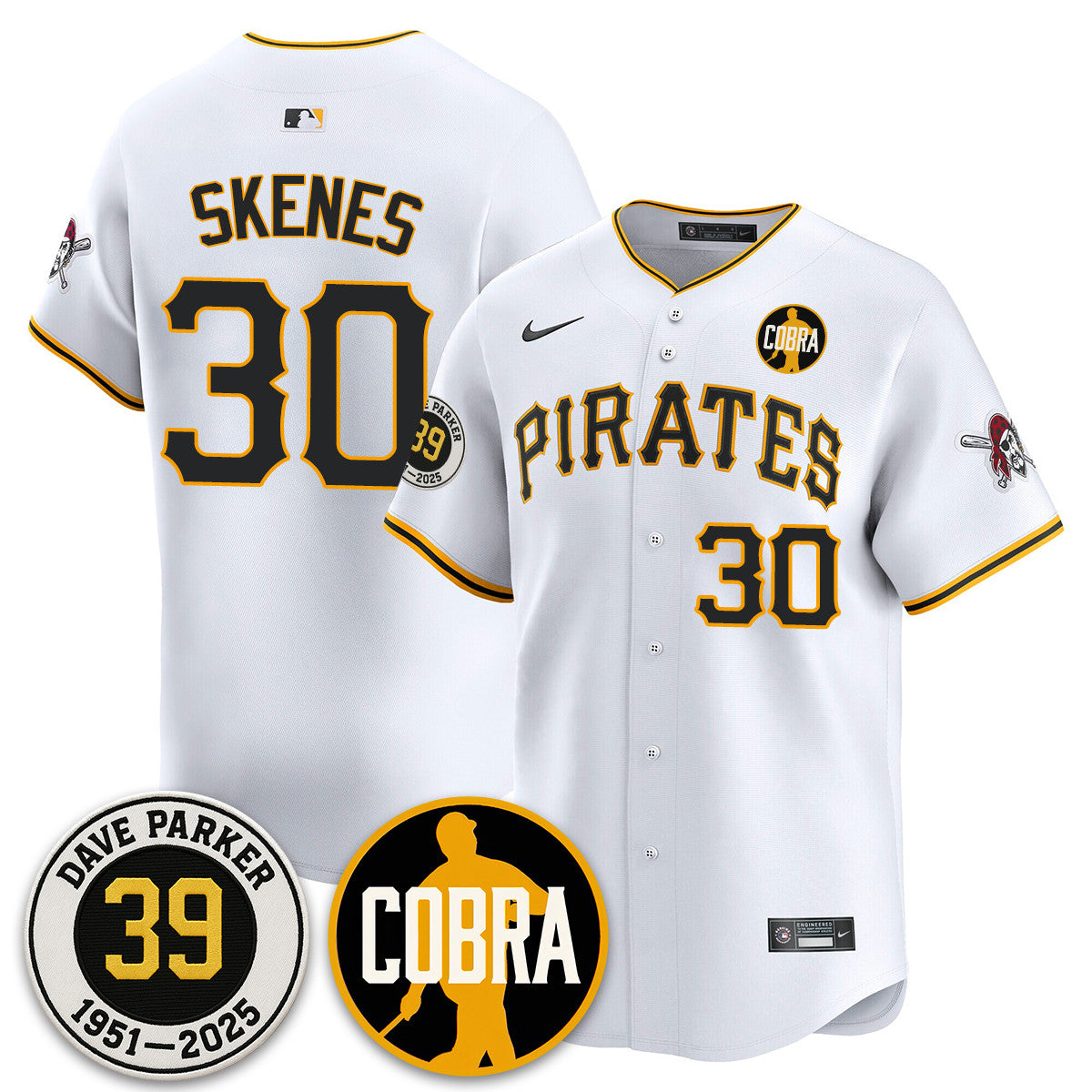 PIT Memories Dave Parker Jersey- â€œCOBRAâ€ Patch - All Stitched