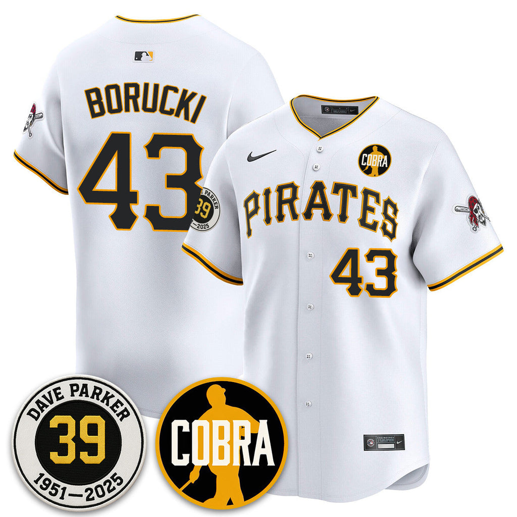 PIT Memories Dave Parker Jersey- â€œCOBRAâ€ Patch - All Stitched