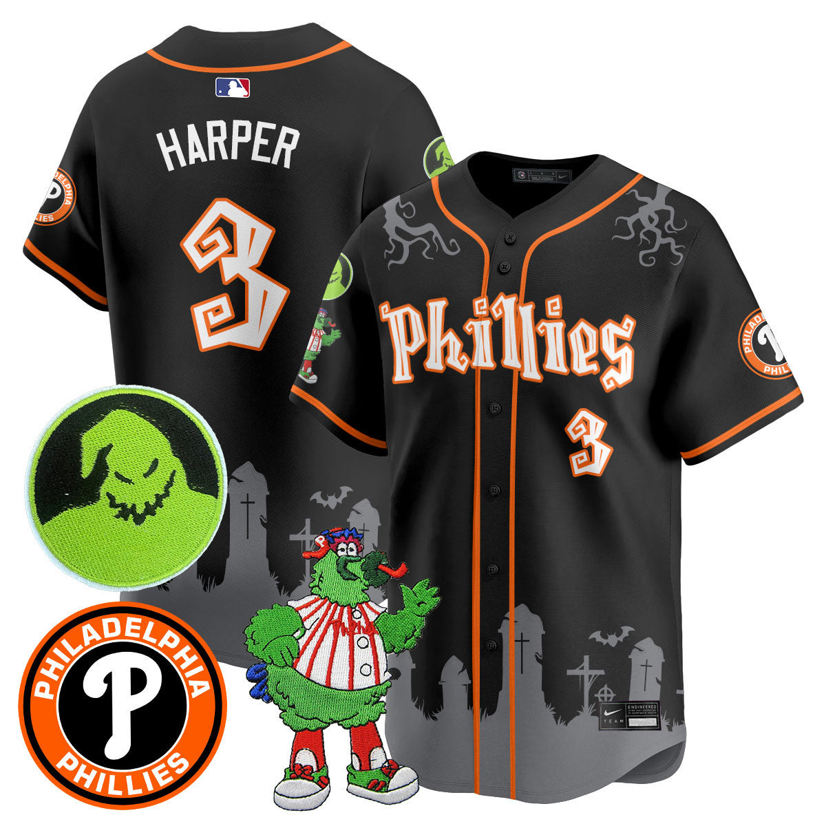PHI Oogie Boogie & Phanatic Premier Limited Men Jersey - All Stitched