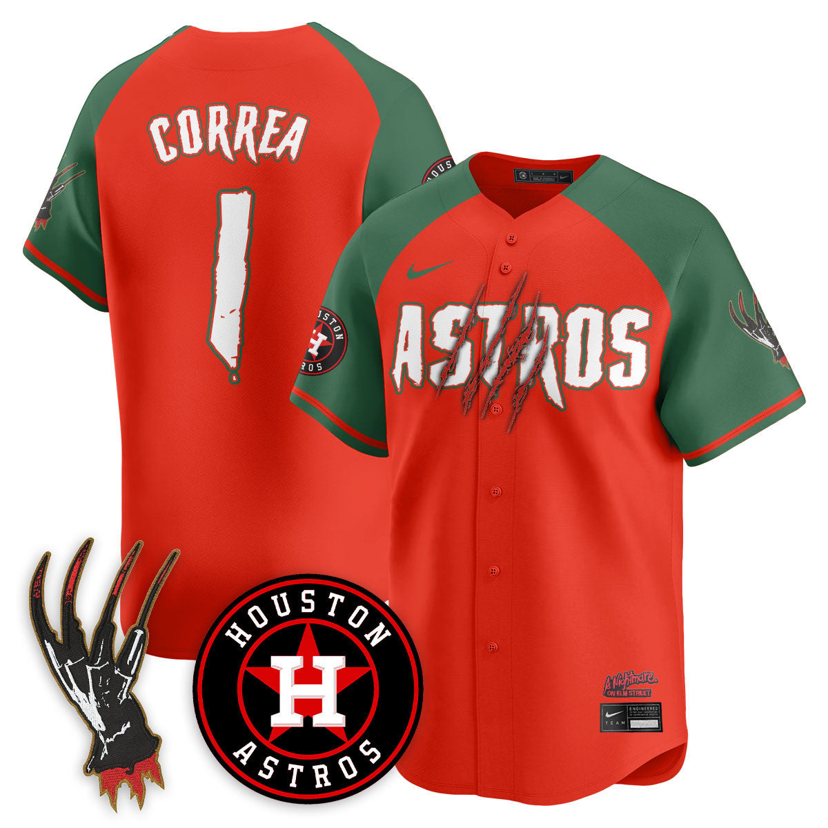 HOU "A Nightmare on Elm Street" Men Jersey - Stitched
