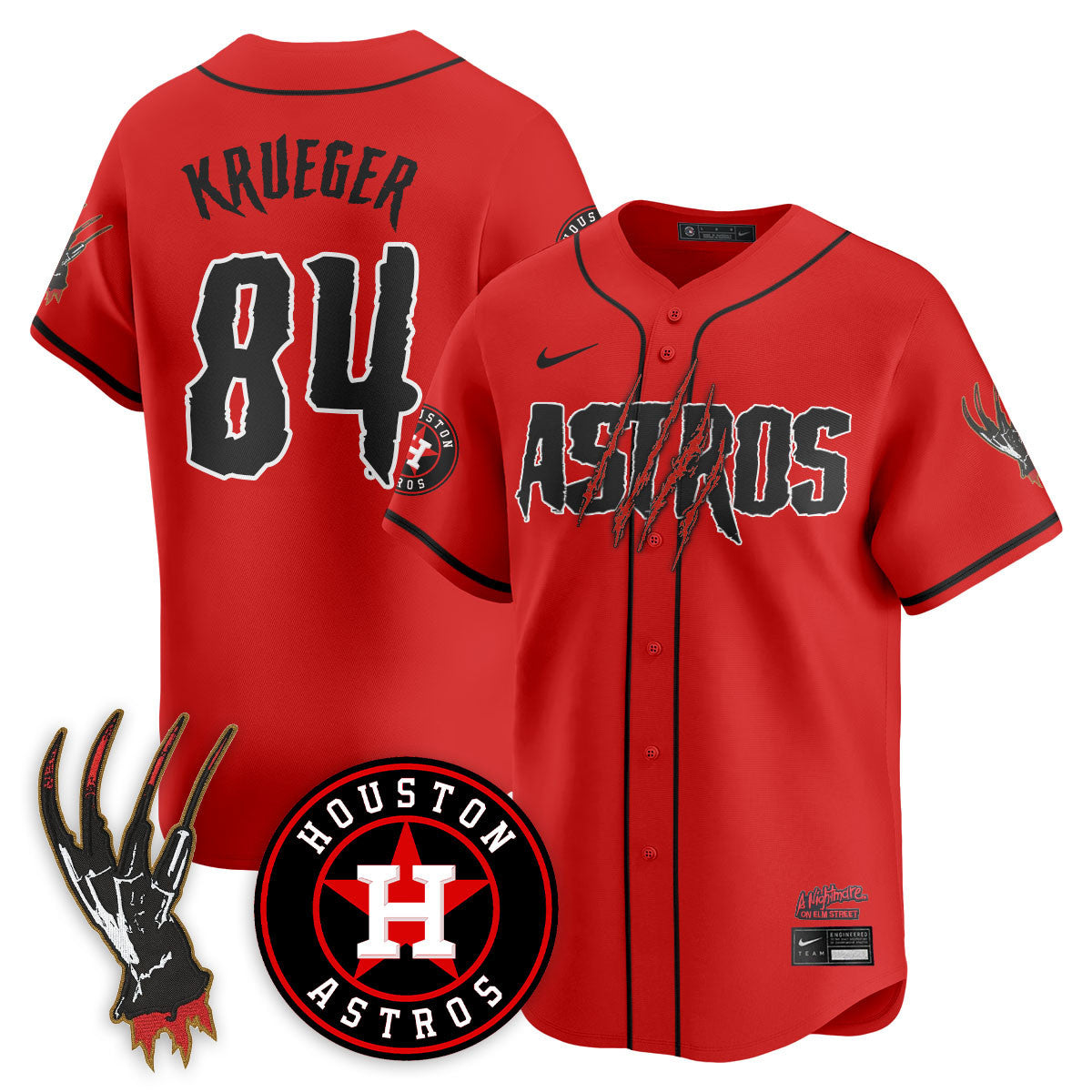 HOU "A Nightmare on Elm Street" Men Jersey - Stitched