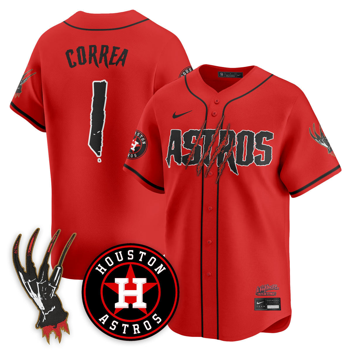 HOU "A Nightmare on Elm Street" Jersey - Stitched