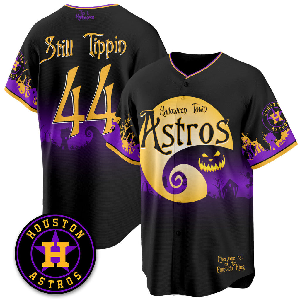 HOU "Halloween Town" Limited Men Jersey - Stitched