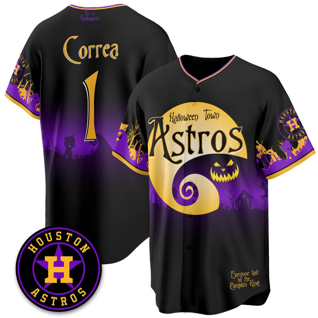 HOU "Halloween Town" Limited Men Jersey - Stitched