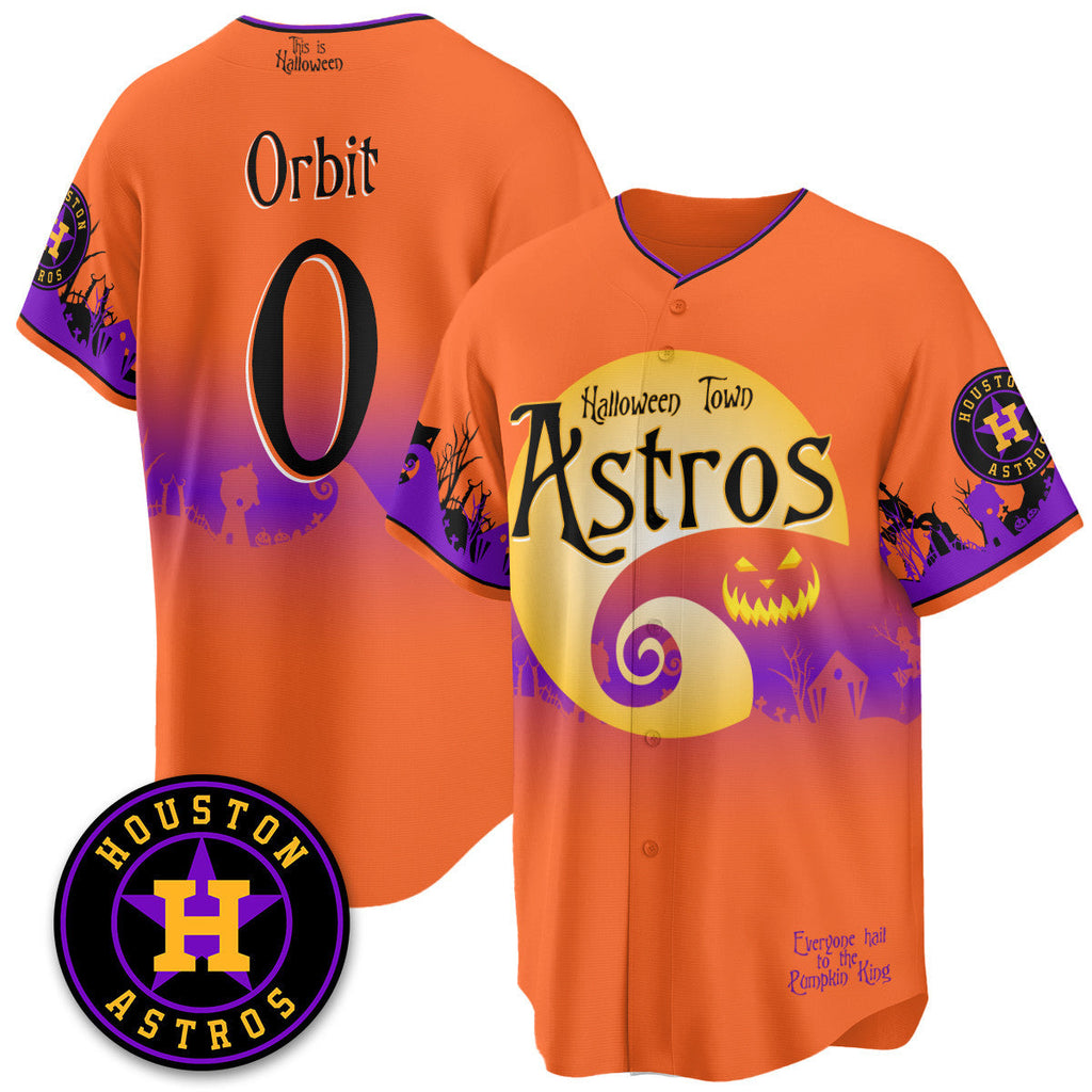 HOU "Halloween Town" Limited Men Jersey - Stitched