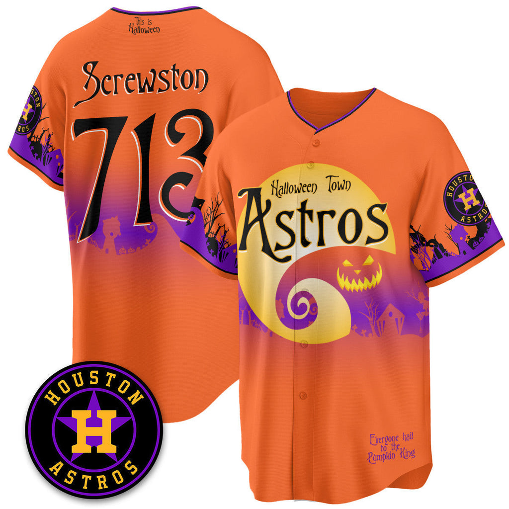HOU "Halloween Town" Limited Men Jersey - Stitched