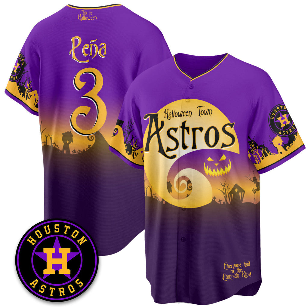 HOU "Halloween Town" Limited Men Jersey - Stitched