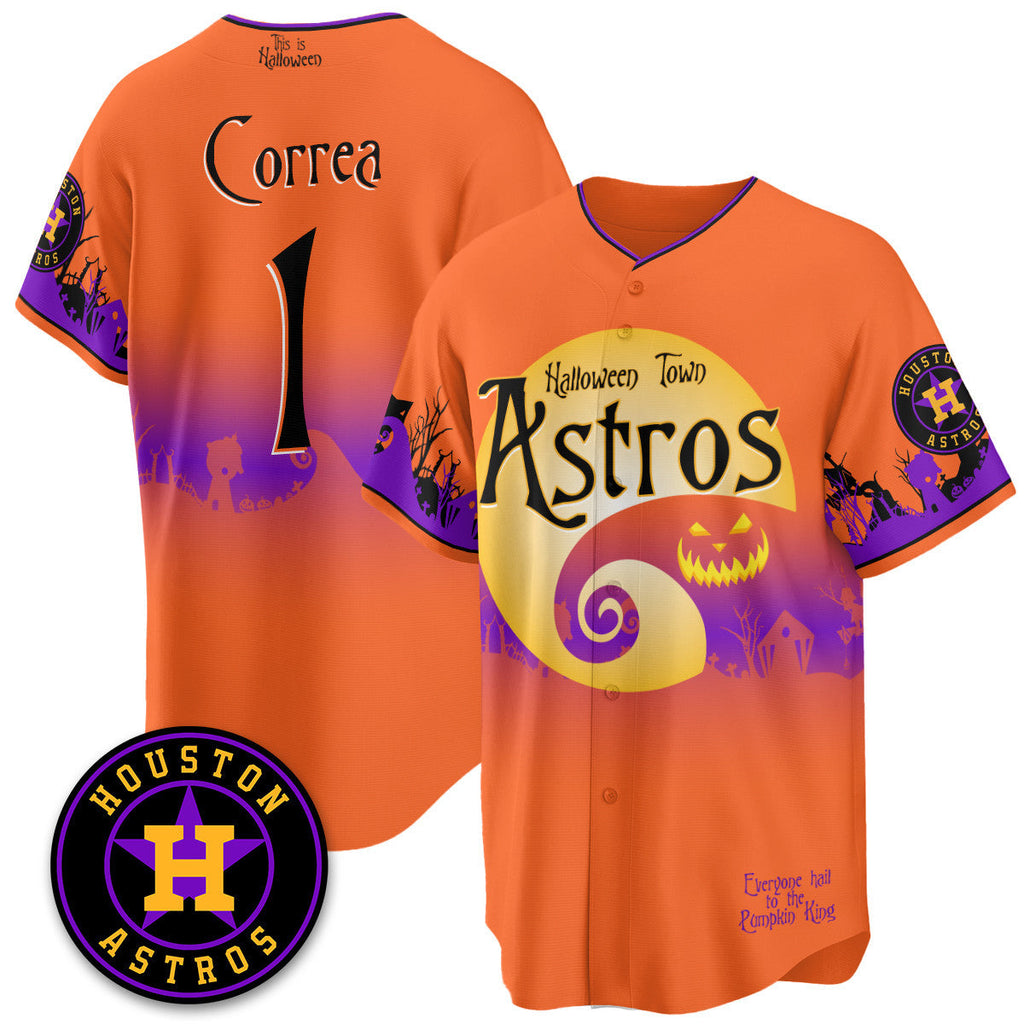 HOU "Halloween Town" Limited Men Jersey - Stitched