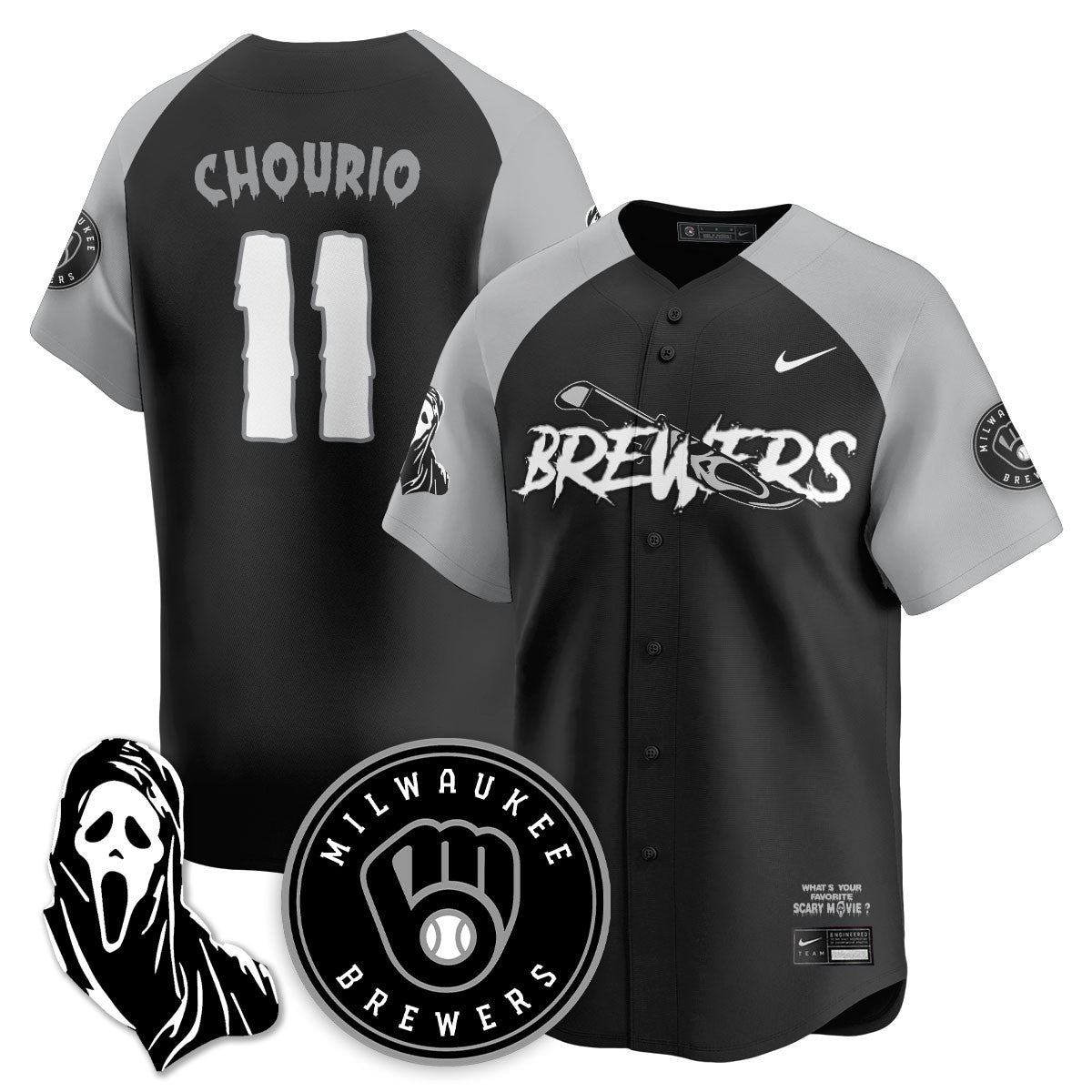 MIL "Scream Ghostface" Jersey - All Stitched