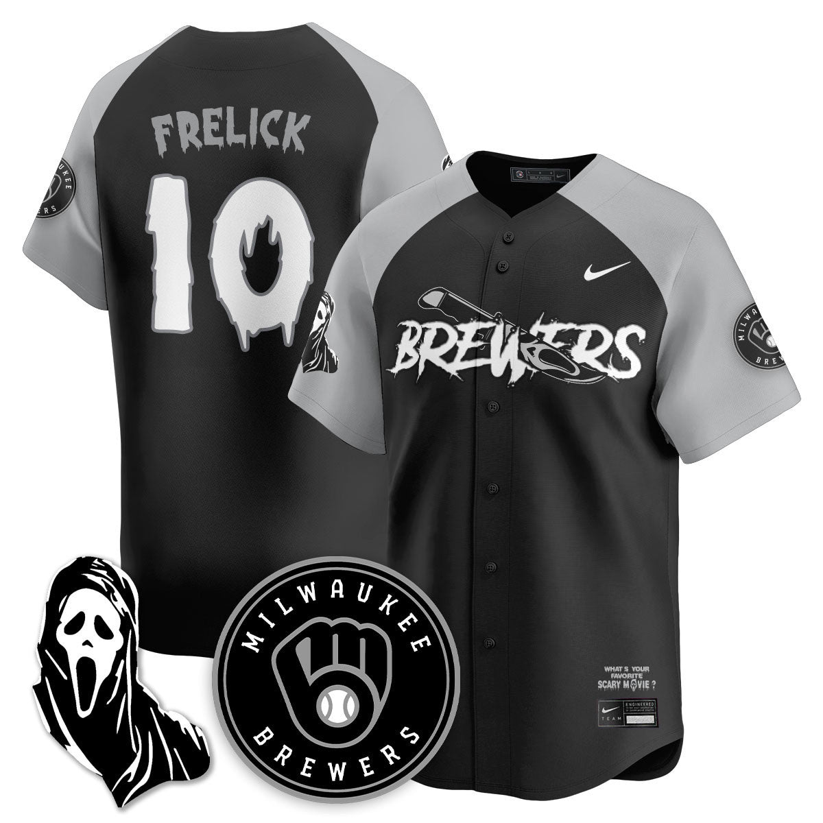 MIL "Scream Ghostface" Men Jersey - All Stitched