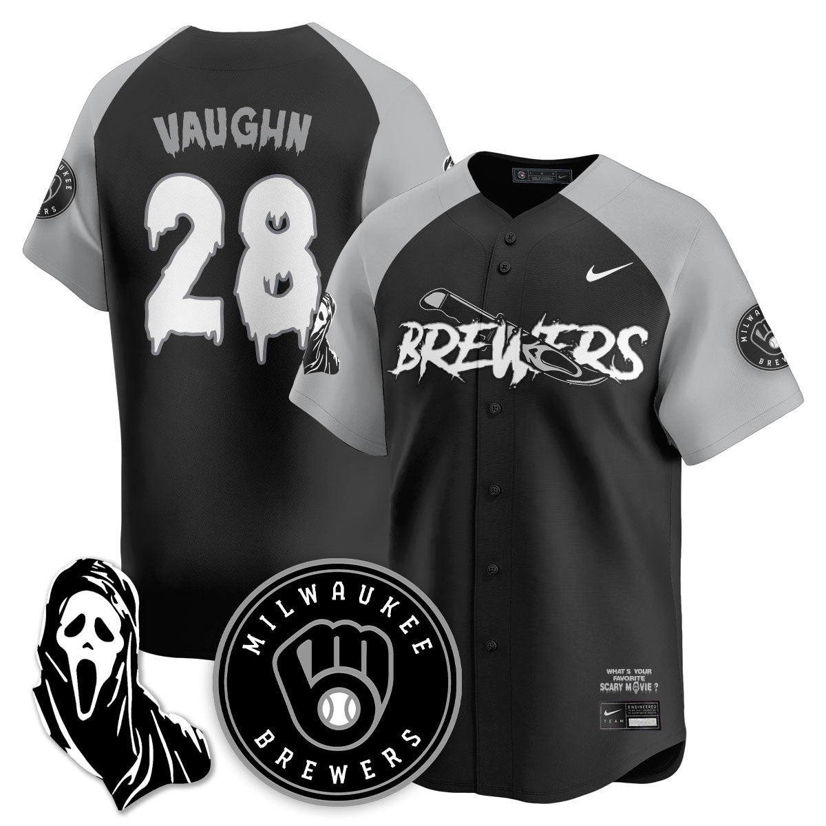 MIL "Scream Ghostface" Men Jersey - All Stitched