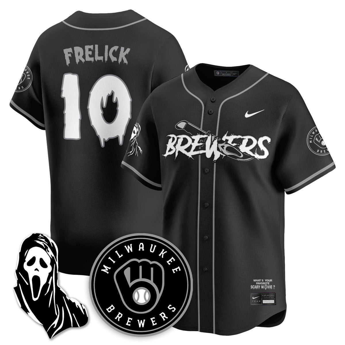 MIL "Scream Ghostface" Jersey - All Stitched