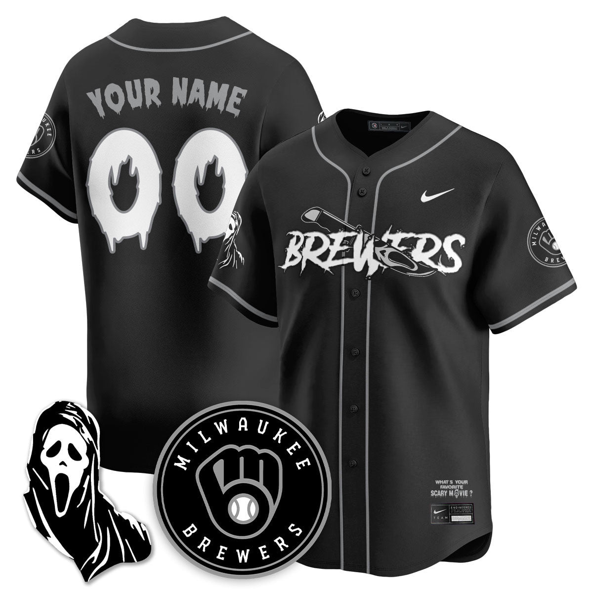 MIL "Scream Ghostface" Jersey - All Stitched