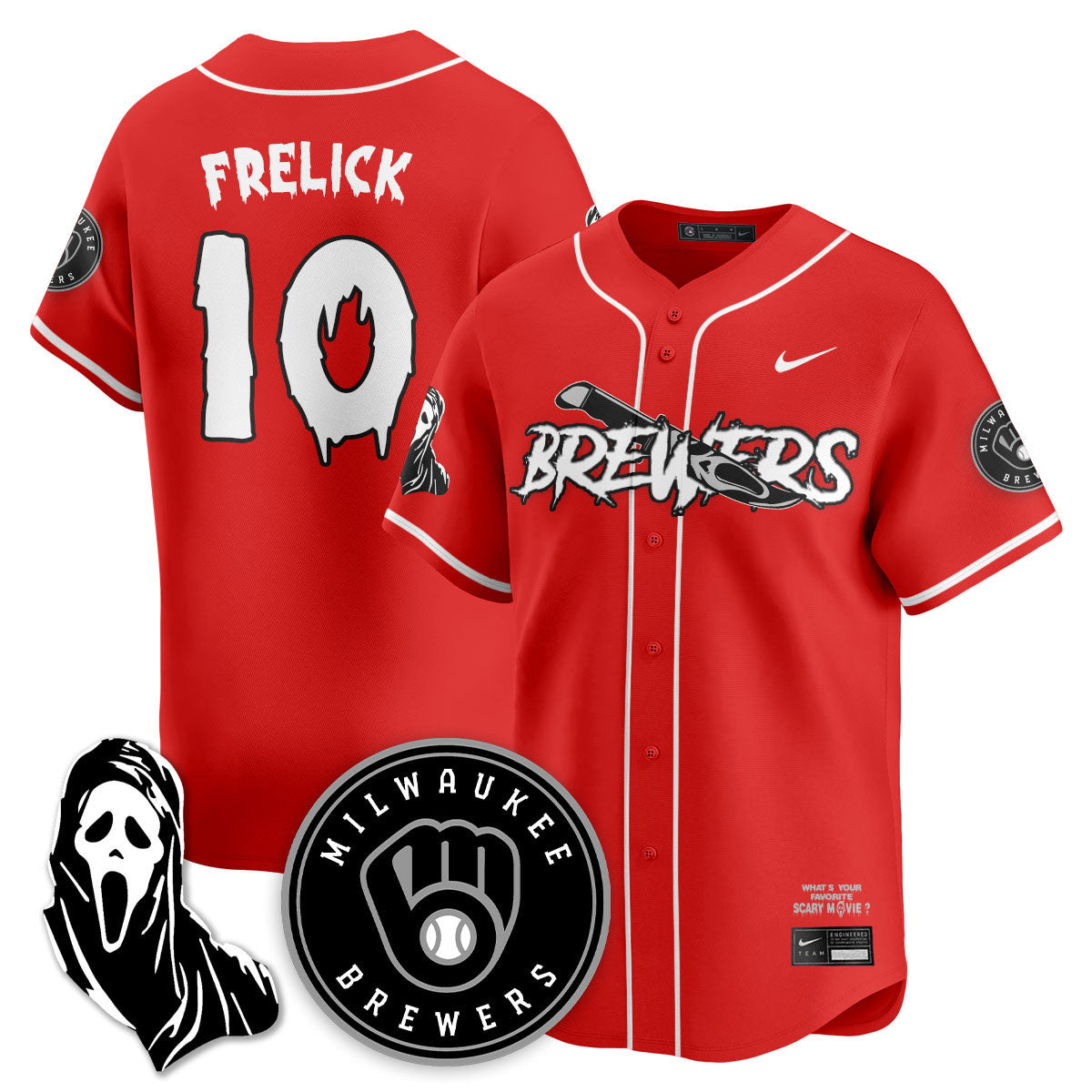 MIL "Scream Ghostface" Jersey - All Stitched