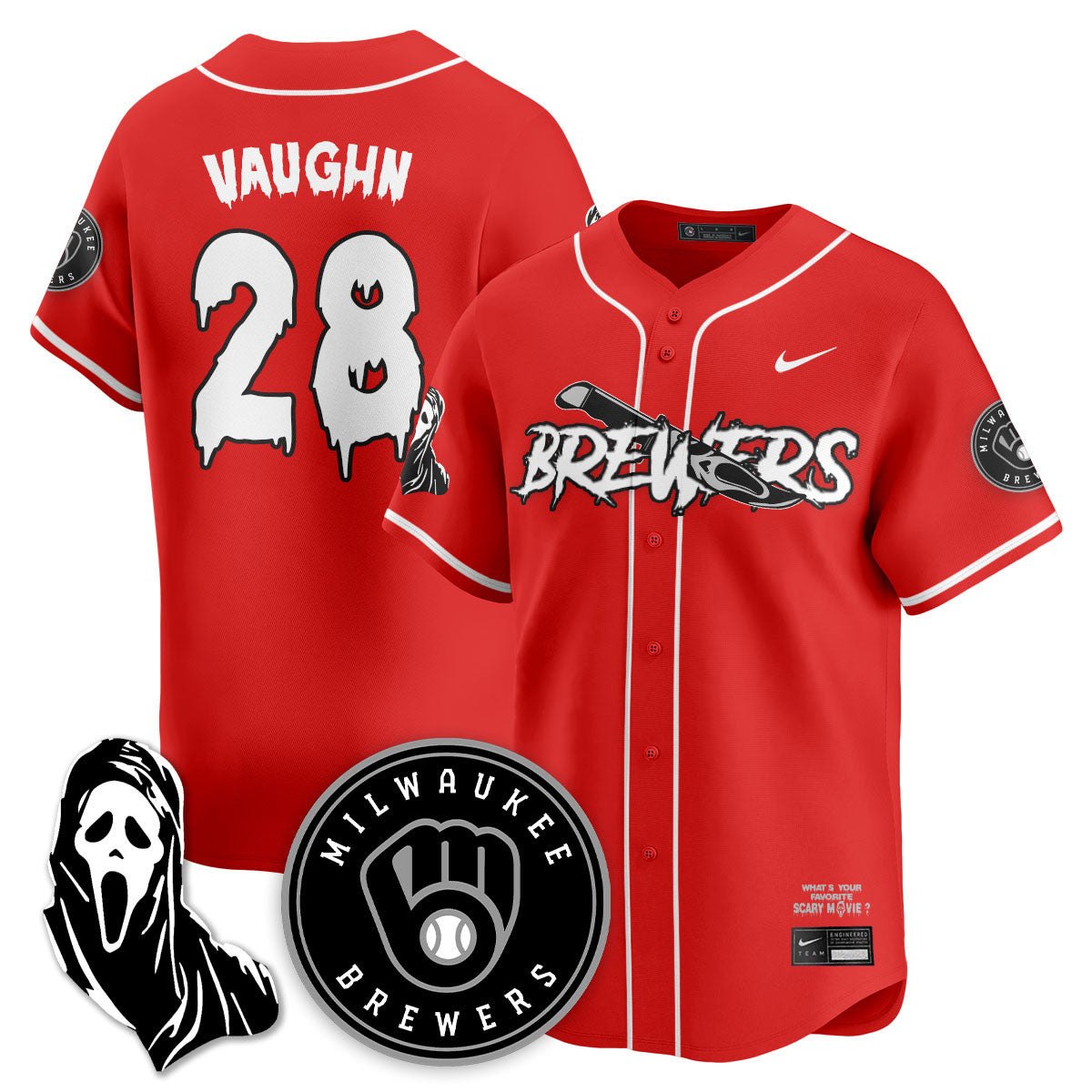 MIL "Scream Ghostface" Men Jersey - All Stitched