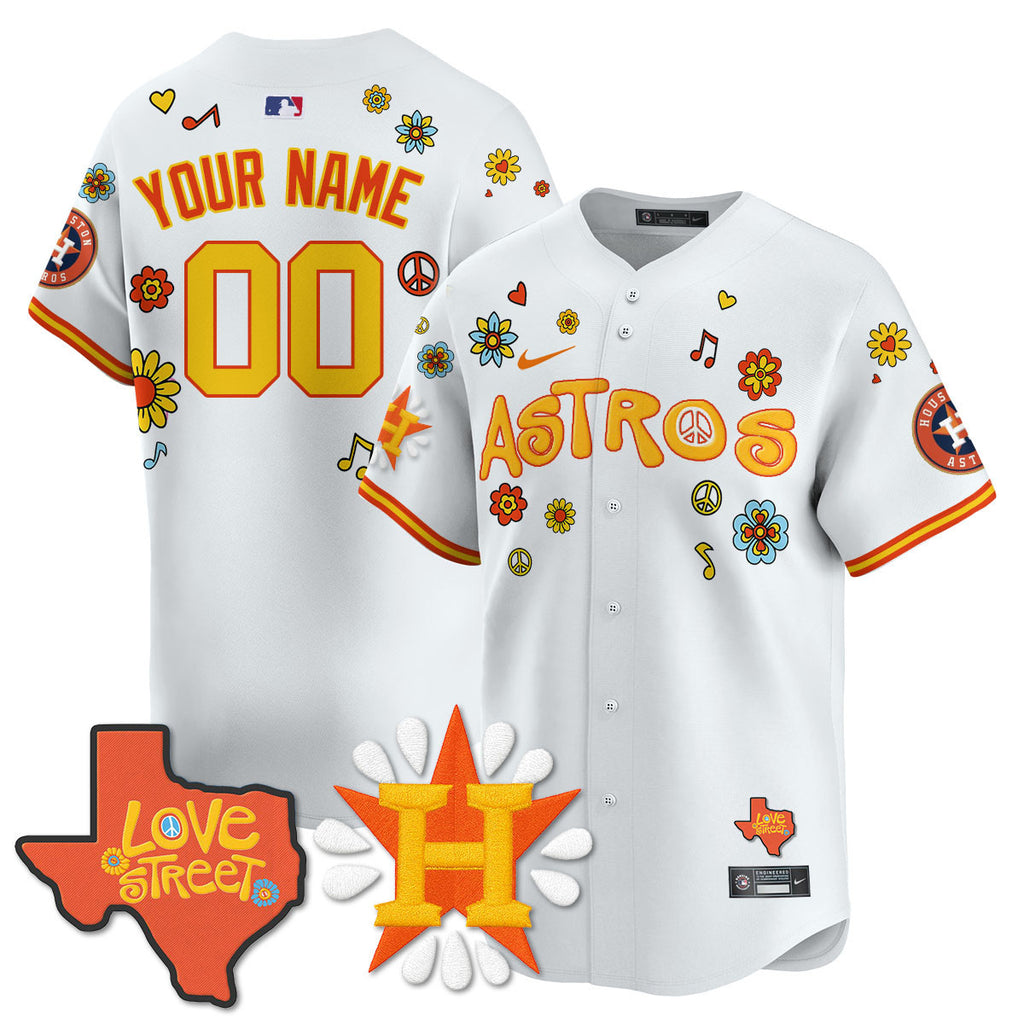 Men's Houston Astros "Love Street" Limited Jersey - All Stitched
