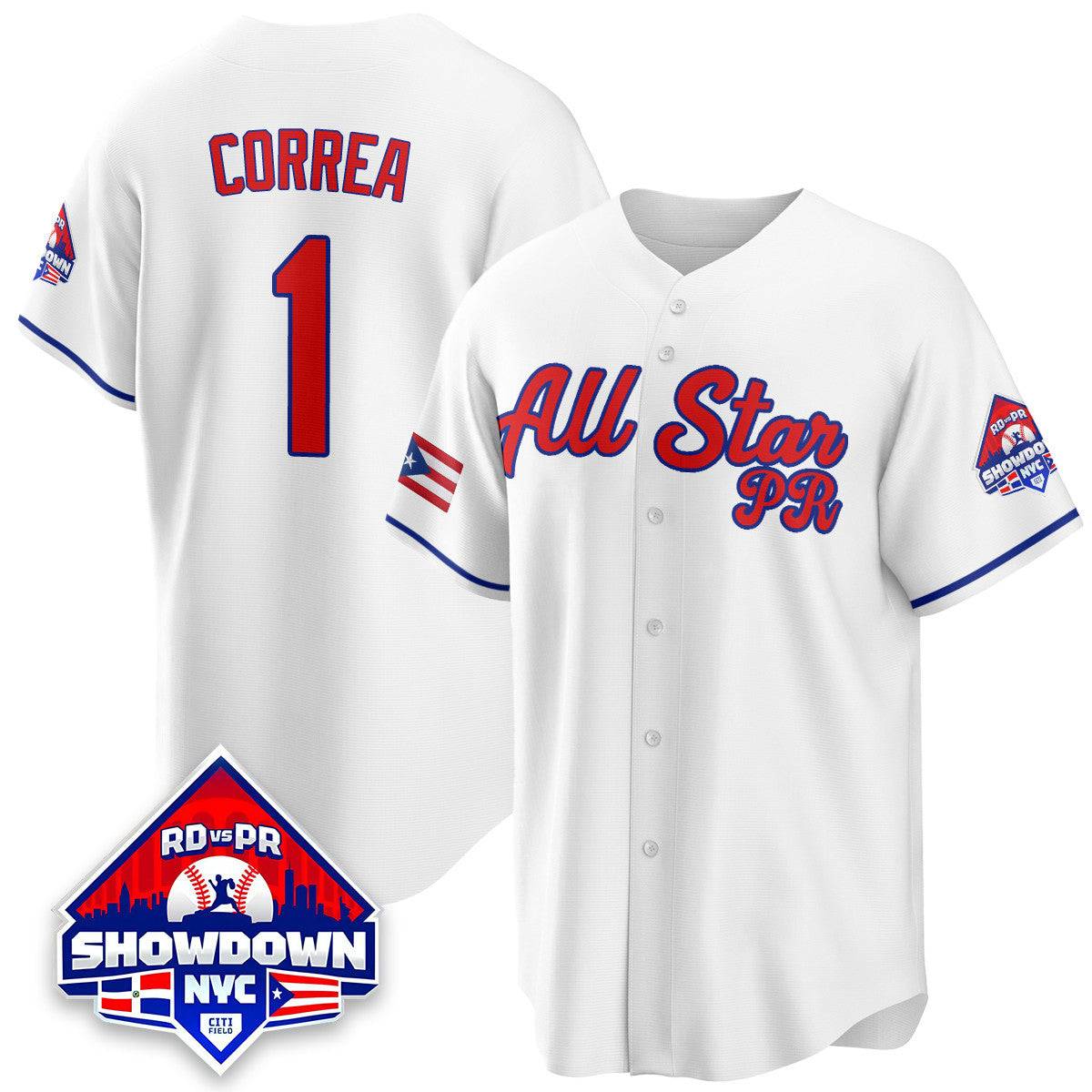 Puerto Rican Baseball All-Star 2025 Men Jersey - All Stitched