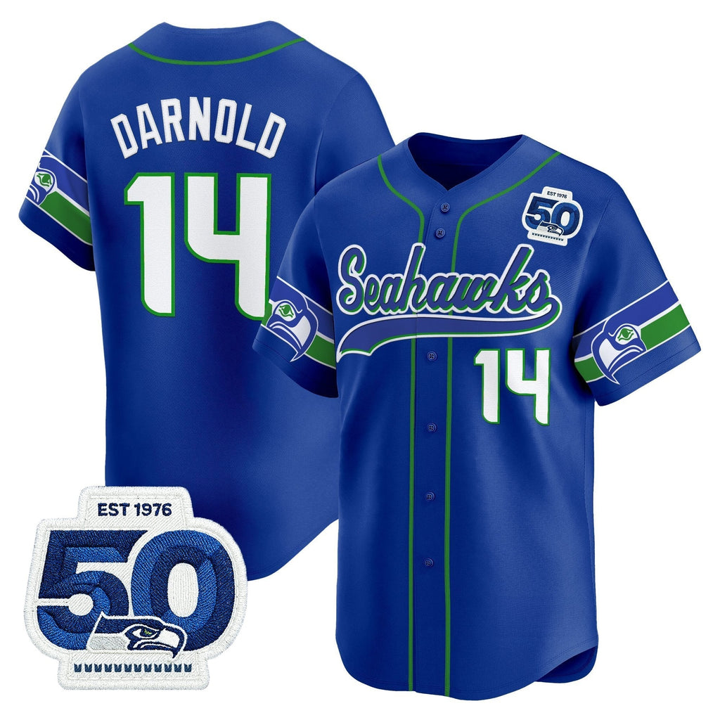 SEA 50th Anniversary Vapor Baseball Jersey - Stitched