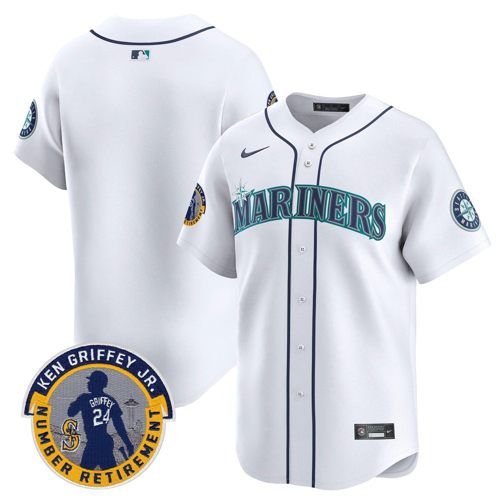 SEA 2025 Ken Griffey Jr. Patch Vapor Premier Limited Jersey - All Stitched