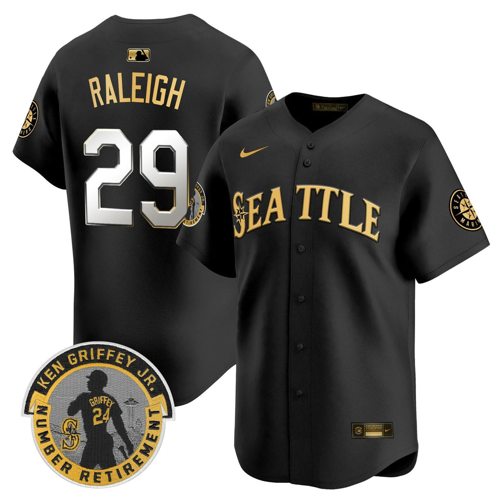 SEA 2025 Ken Griffey Jr. Patch Vapor Premier Limited Jersey - All Stitched