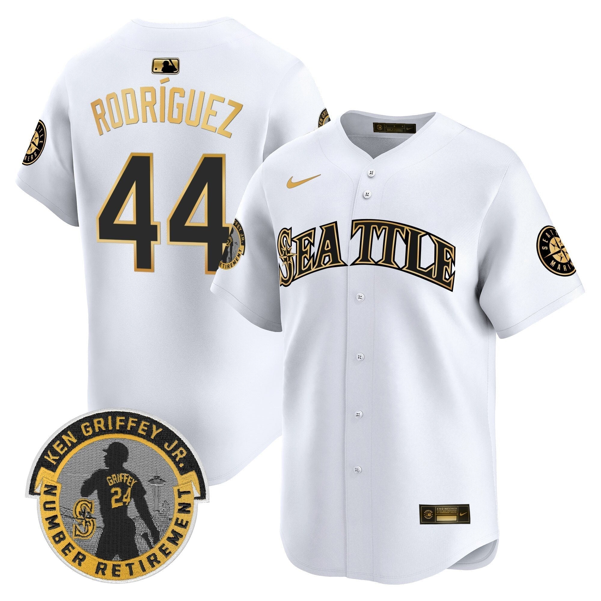 SEA 2025 Ken Griffey Jr. Patch Vapor Premier Limited Men Jersey - All Stitched