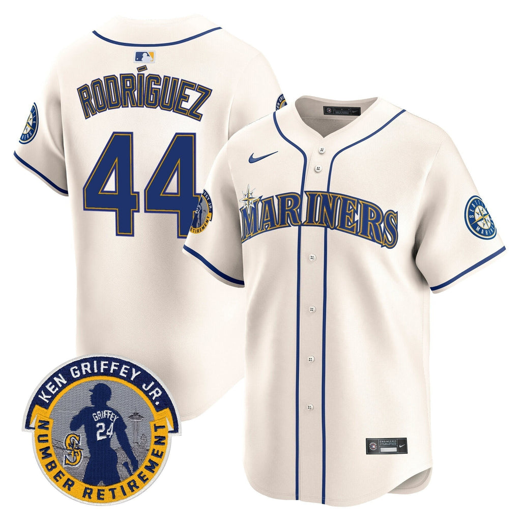 SEA 2025 Ken Griffey Jr. Patch Vapor Premier Limited Jersey - All Stitched
