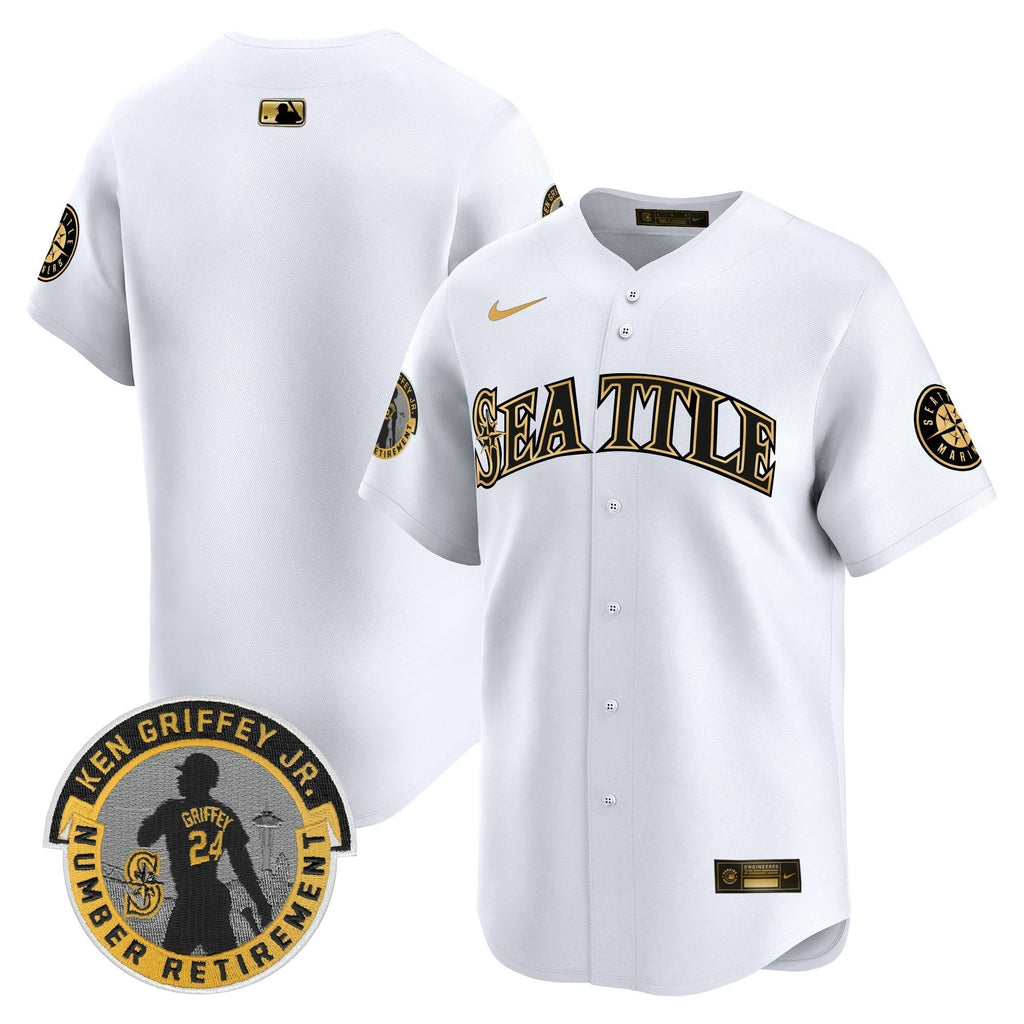 SEA 2025 Ken Griffey Jr. Patch Vapor Premier Limited Men Jersey - All Stitched