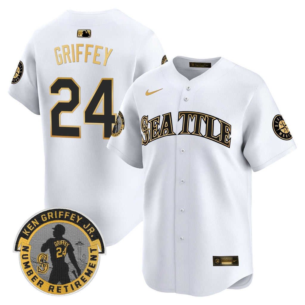 SEA 2025 Ken Griffey Jr. Patch Vapor Premier Limited Men Jersey - All Stitched