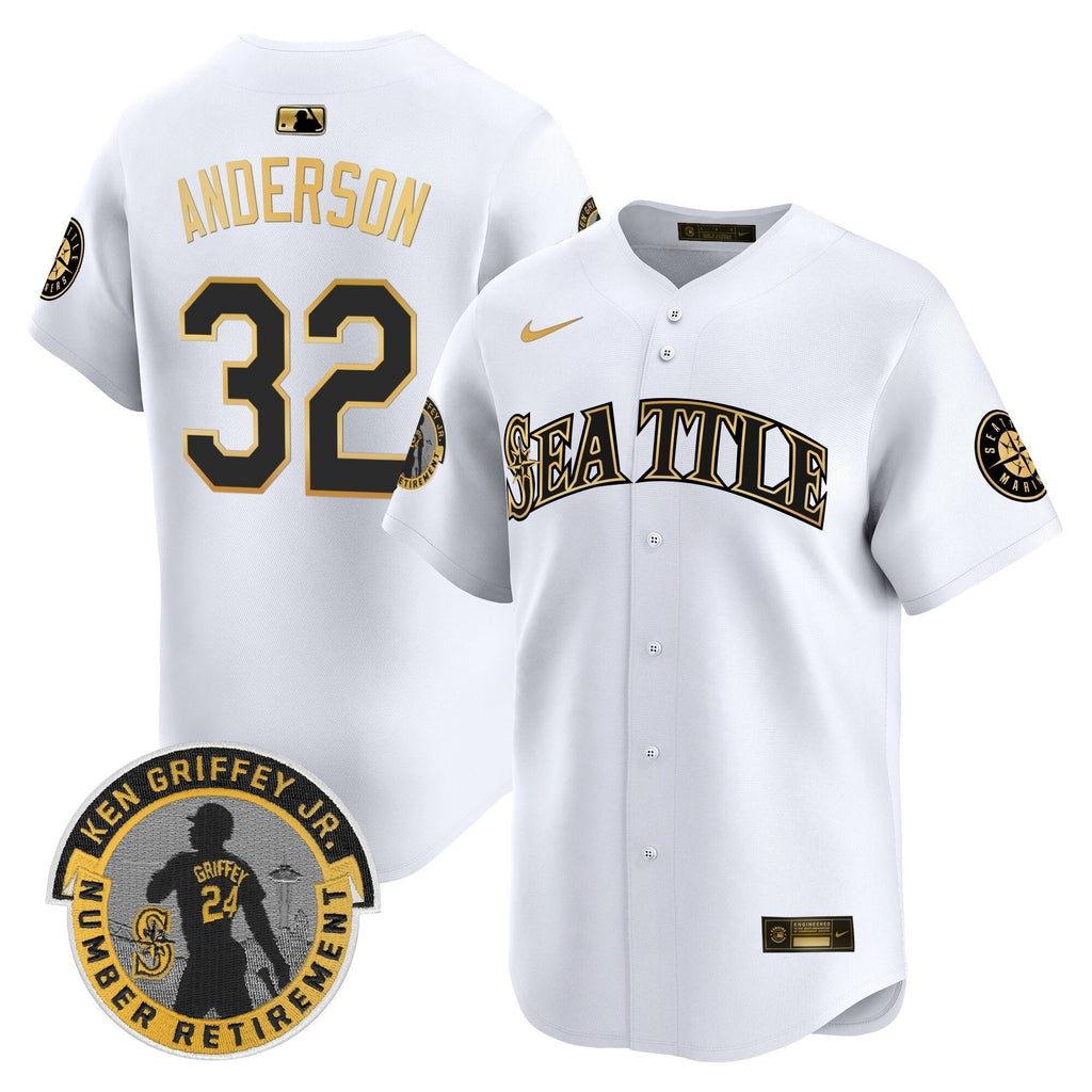 SEA 2025 Ken Griffey Jr. Patch Vapor Premier Limited Men Jersey - All Stitched