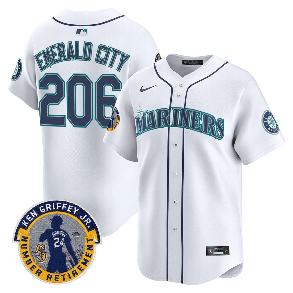 SEA 2025 Ken Griffey Jr. Patch Vapor Premier Limited Jersey - All Stitched
