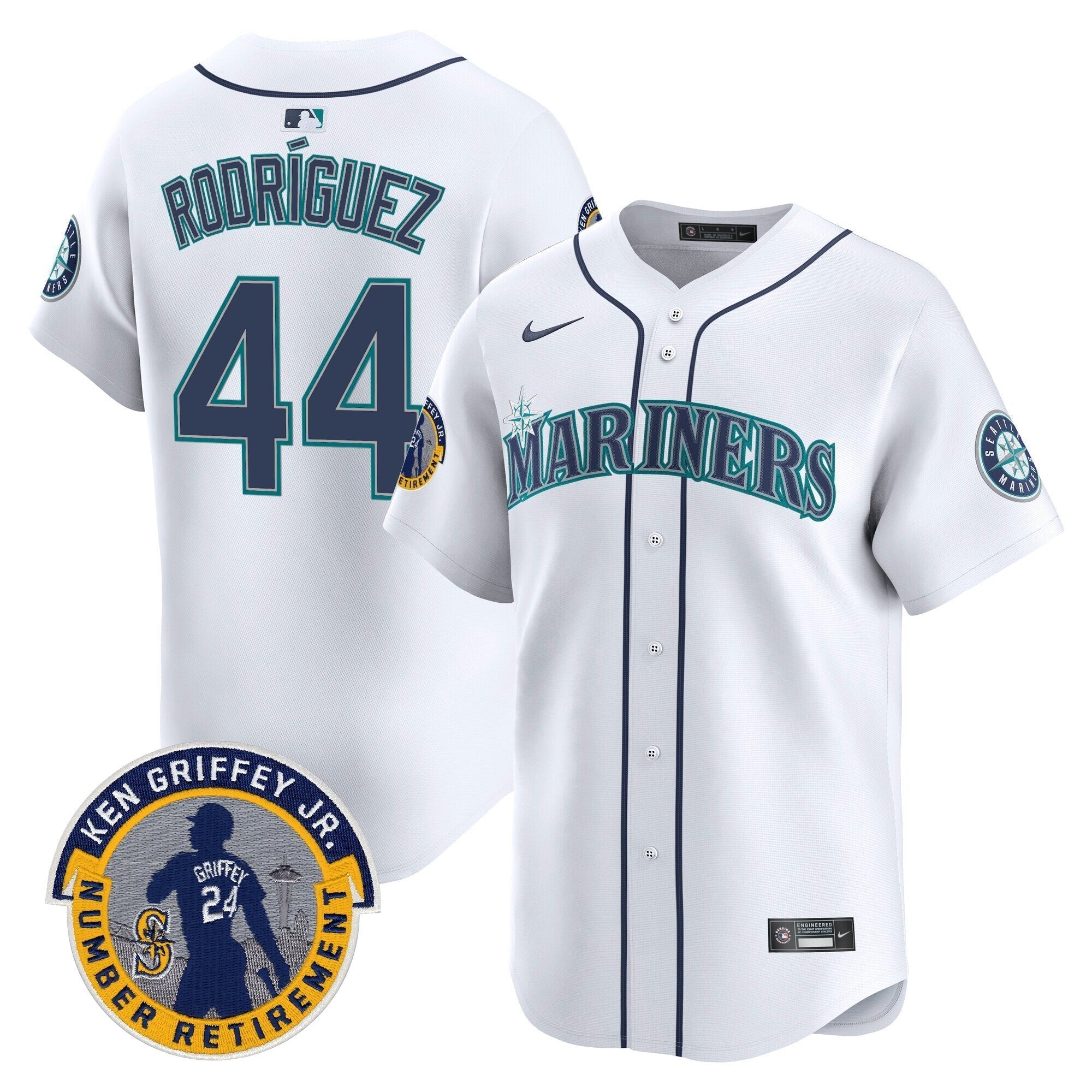 SEA 2025 Ken Griffey Jr. Patch Vapor Premier Limited Jersey - All Stitched