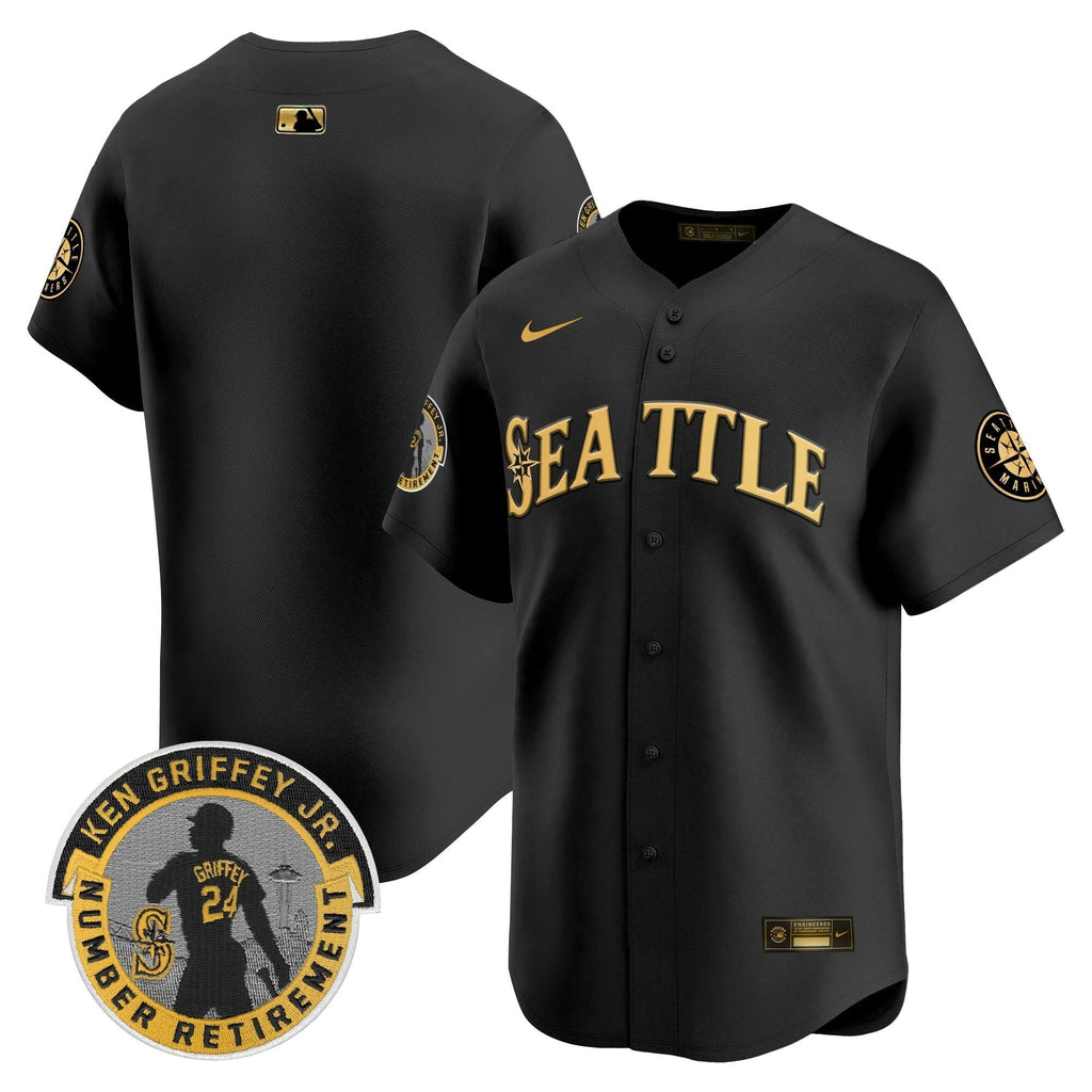 SEA 2025 Ken Griffey Jr. Patch Vapor Premier Limited Jersey - All Stitched