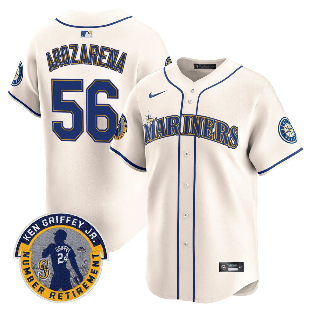 SEA 2025 Ken Griffey Jr. Patch Vapor Premier Limited Jersey - All Stitched