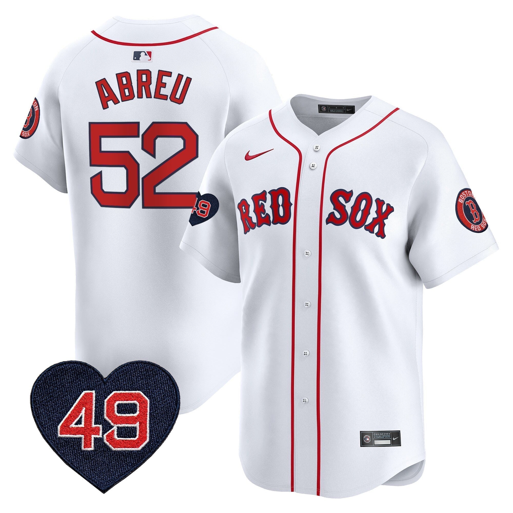 BOS Tim Wakefield Patch Vapor Premier Limited Jersey - Stitched