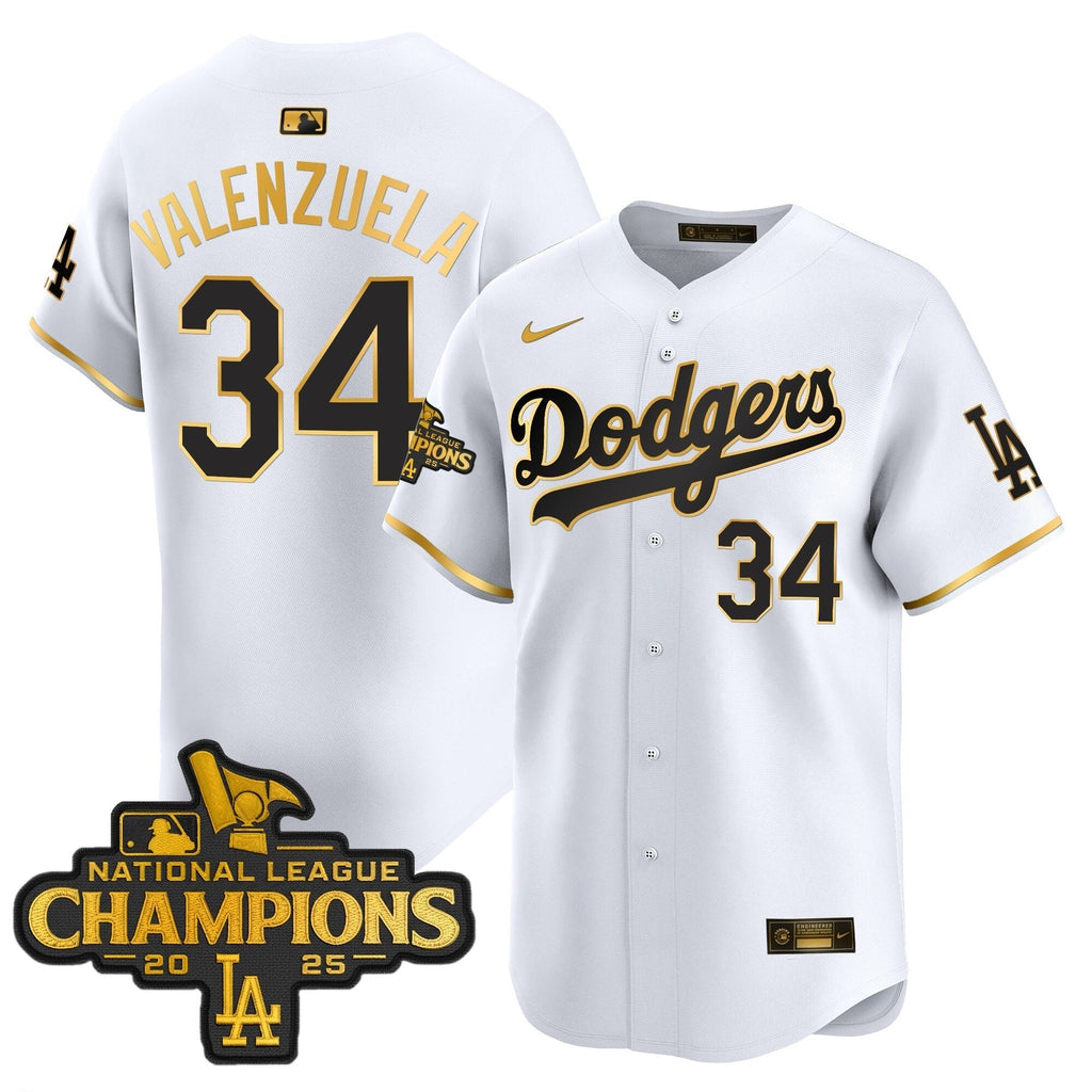 Dodgers 2025 National League Champions Vapor Premier Limited Jersey - All Stitched