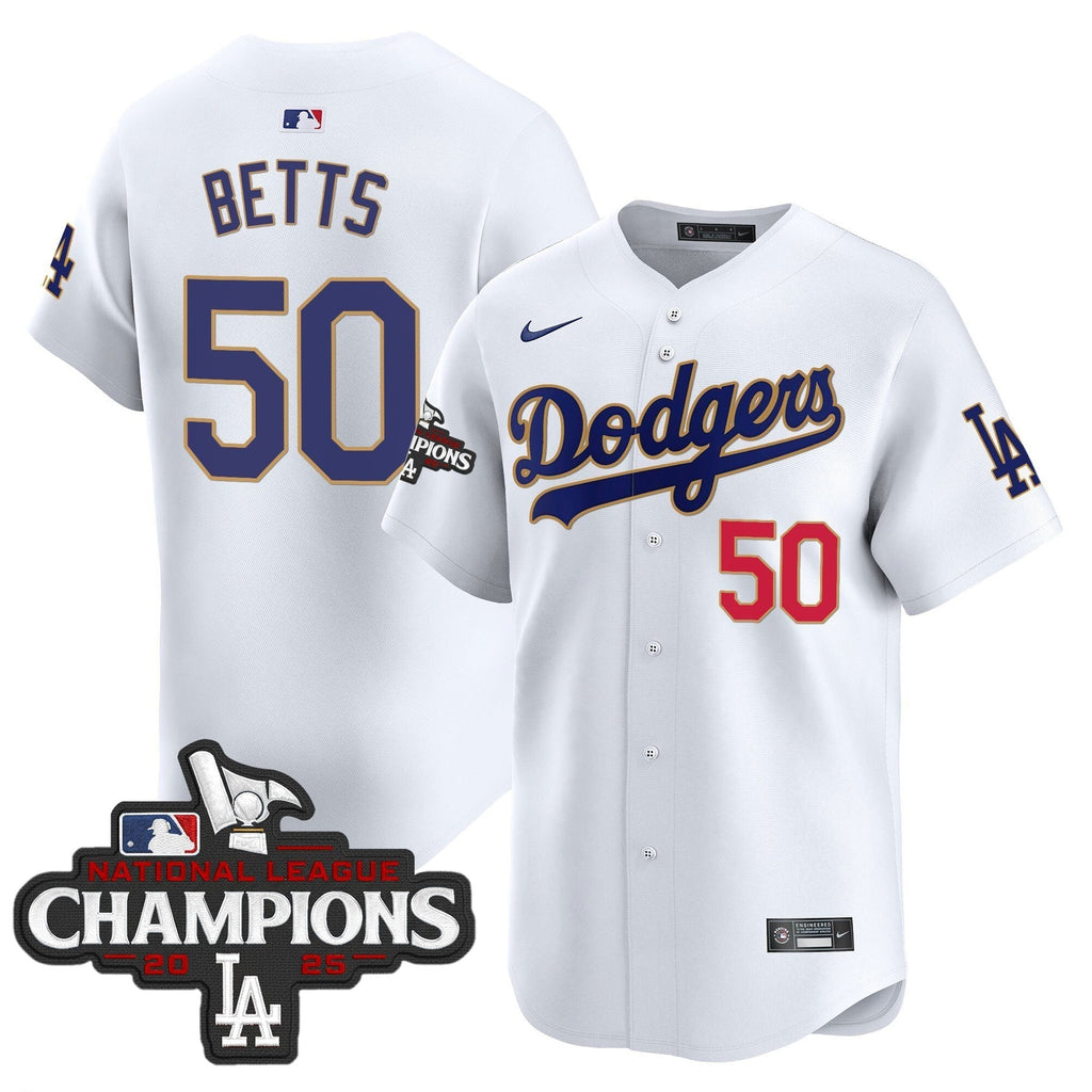 Dodgers 2025 National League Champions Vapor Premier Limited Jersey - All Stitched
